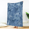 Weimaraner Blue Camouflage Design Premium Blanket