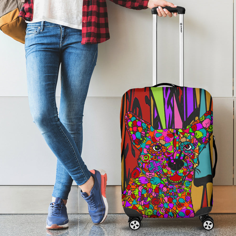 Australian Cattle Dog Design Luggage Covers - Art by Cindy Sang - JillnJacks Exclusive