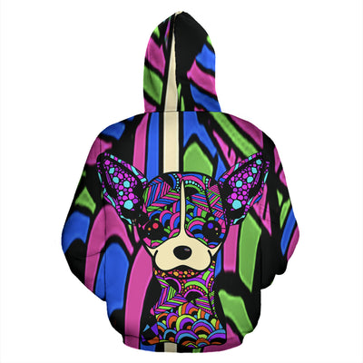 Chihuahua Design #2 All Over Print Zip-Up Hoodies - Art By Cindy Sang - JillnJacks Exclusive
