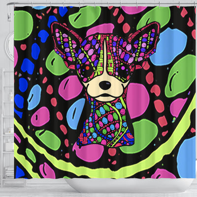 Chihuahua Design Shower Curtains - Art By Cindy Sang