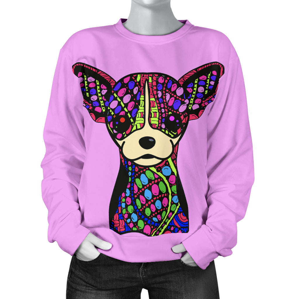 Chihuahua Design Sweaters For Women - Art by Cindy Sang - JillnJacks Exclusive