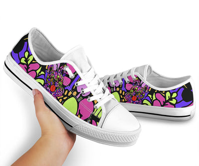French Bulldog Design Canvas Low Tops Shoes - Art By Cindy Sang - JillnJacks Exclusive