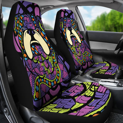 Bulldog Design Car Seat Covers - Art by Cindy Sang - JillnJacks Exclusive