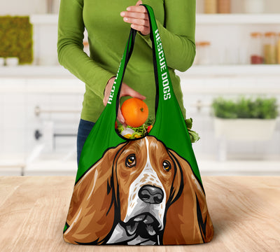 Basset Hound Design 3 Pack Grocery Bags - 2022 Collection