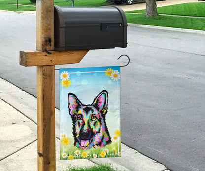 German Shepherd Design #2 Spring Garden And House Flags - 2023 Collection by Cindy Sang