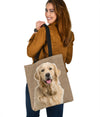 Golden Retriever Design Tote Bags - JillnJacks Exclusive