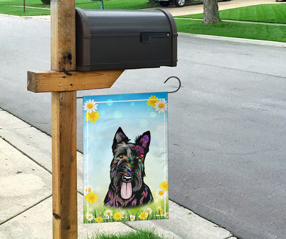Scottish Terrier Design Spring Garden And House Flags - 2023 Collection by Cindy Sang