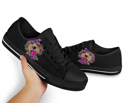 Labradoodle Design Canvas Low Tops Shoes - Art By Cindy Sang - JillnJacks Exclusive