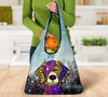 Weimaraner Design 3 Pack Grocery Bags With Holiday / Christmas Print #2 - Art by Cindy Sang