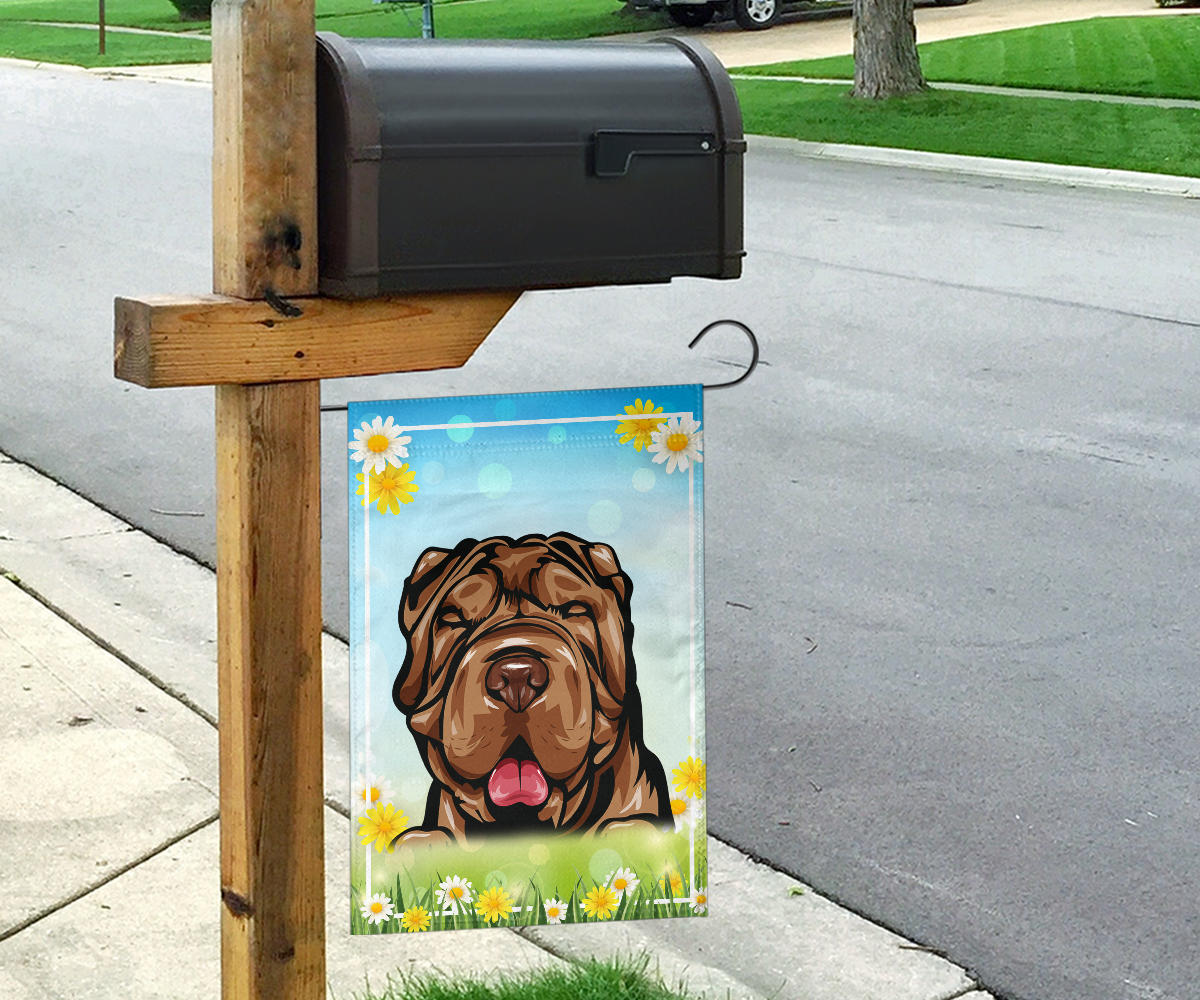Shar Pei Design Spring and Summer Garden And House Flags - 2022 Collection