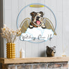 Bulldog Design My Guardian Angel Metal Sign for Indoor or Outdoor Use