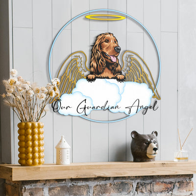 Cocker Spaniel Design #4 My Guardian Angel Metal Sign for Indoor or Outdoor Use