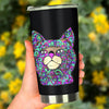 Cat Design Double-Walled Vacuum Insulated Tumblers (Design #2) - Art By Cindy Sang - JillnJacks Exclusive
