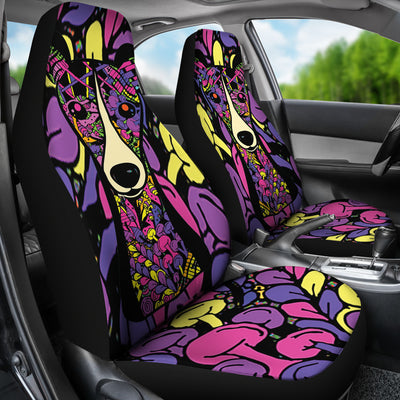 Greyhound Design Car Seat Covers (Design #2) - Art by Cindy Sang - JillnJacks Exclusive
