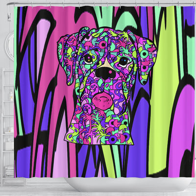 Boxer Design Shower Curtains - Art By Cindy Sang