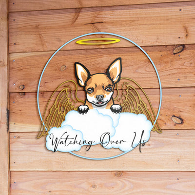 Chihuahua Design #2 My Guardian Angel Metal Sign for Indoor or Outdoor Use