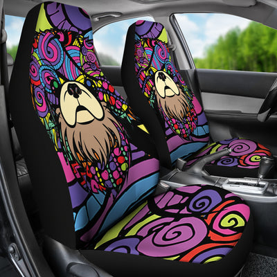 Pekingese Design Car Seat Covers - Art by Cindy Sang - JillnJacks Exclusive