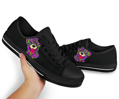 Rottweiler Design Canvas Low Tops Shoes - Art By Cindy Sang - JillnJacks Exclusive