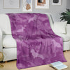 Dachshund Pink Camouflage Design Premium Blanket