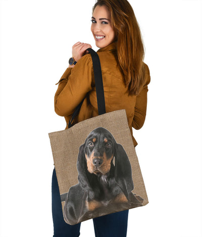 Coonhound Dog Design Tote Bags - JillnJacks Exclusive