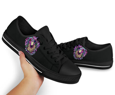 Dachshund Design Canvas Low Tops Shoes - Art By Cindy Sang - JillnJacks Exclusive