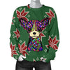 Chihuahua Design Christmas Sweater For Women- Art By Cindy Sang - JillnJacks Exclusive