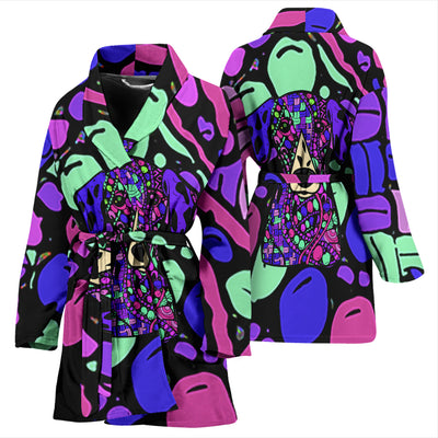 Dalmatian Colored Design Bathrobes for Women - Art by Cindy Sang - JillnJacks Exclusive