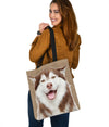 Husky Design Tote Bags - JillnJacks Exclusive