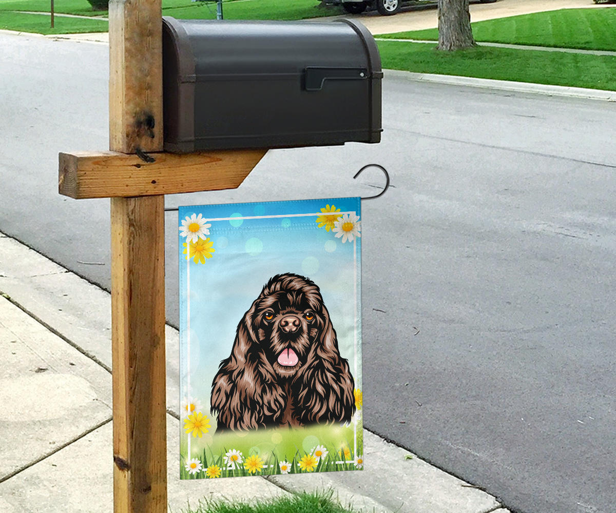 Cocker Spaniel Design Spring and Summer Garden And House Flags - 2022 Collection