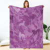 Greyhound Pink Camouflage Design Premium Blanket
