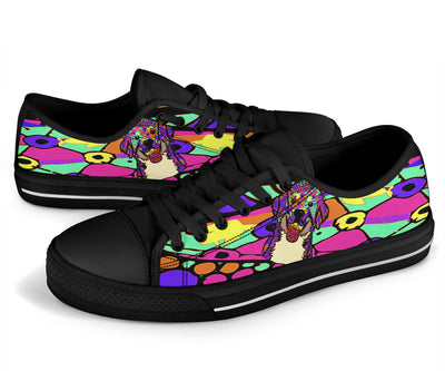 Bernese Mountain Dog Design Canvas Low Tops Shoes - Art By Cindy Sang - JillnJacks Exclusive
