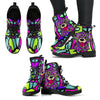 Rottweiler Design Handcrafted Leather Boots - Art by Cindy Sang - JillnJacks Exclusive