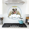 Bulldog Design My Guardian Angel Metal Sign for Indoor or Outdoor Use