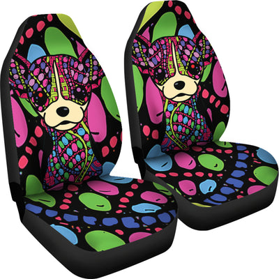 Chihuahua Design Car Seat Covers - Art by Cindy Sang - JillnJacks Exclusive