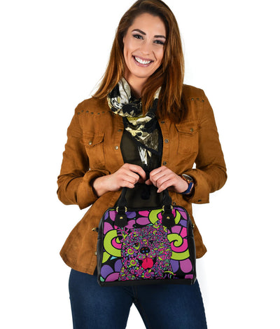 Akita Shoulder Handbag - Art by Cindy Sang - JillnJacks Exclusive