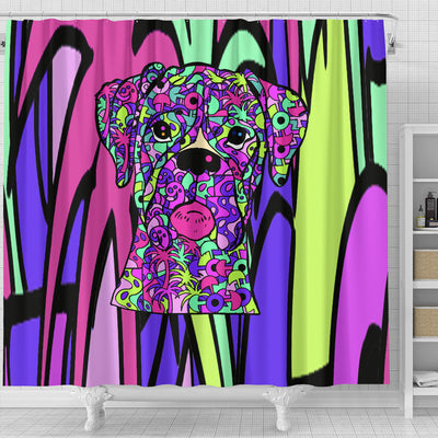 Boxer Design Shower Curtains - Art By Cindy Sang
