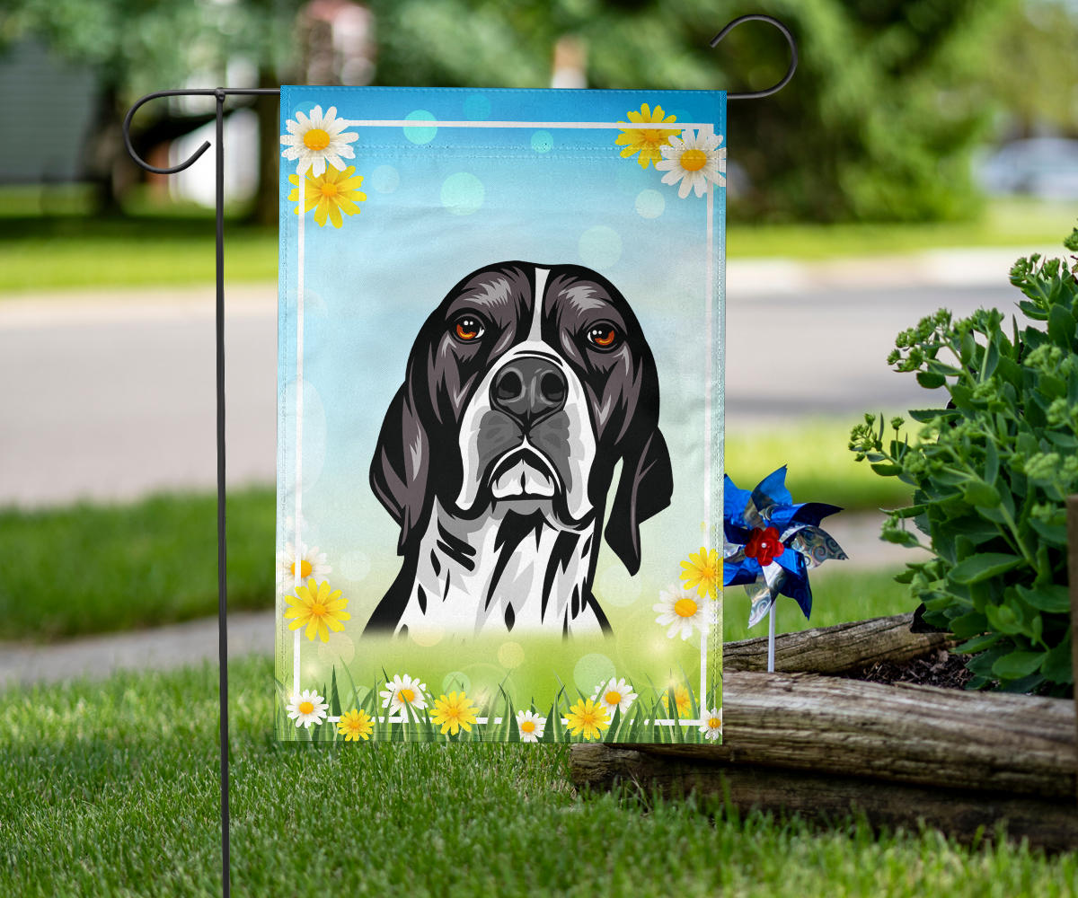 English Pointer Design Spring and Summer Garden And House Flags - 2022 Collection