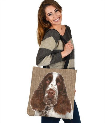 English Springer Spaniel Dog Design Tote Bags - JillnJacks Exclusive