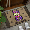 Husky Design Premium Handcrafted Door Mats - Art By Cindy Sang - JillnJacks Exclusive
