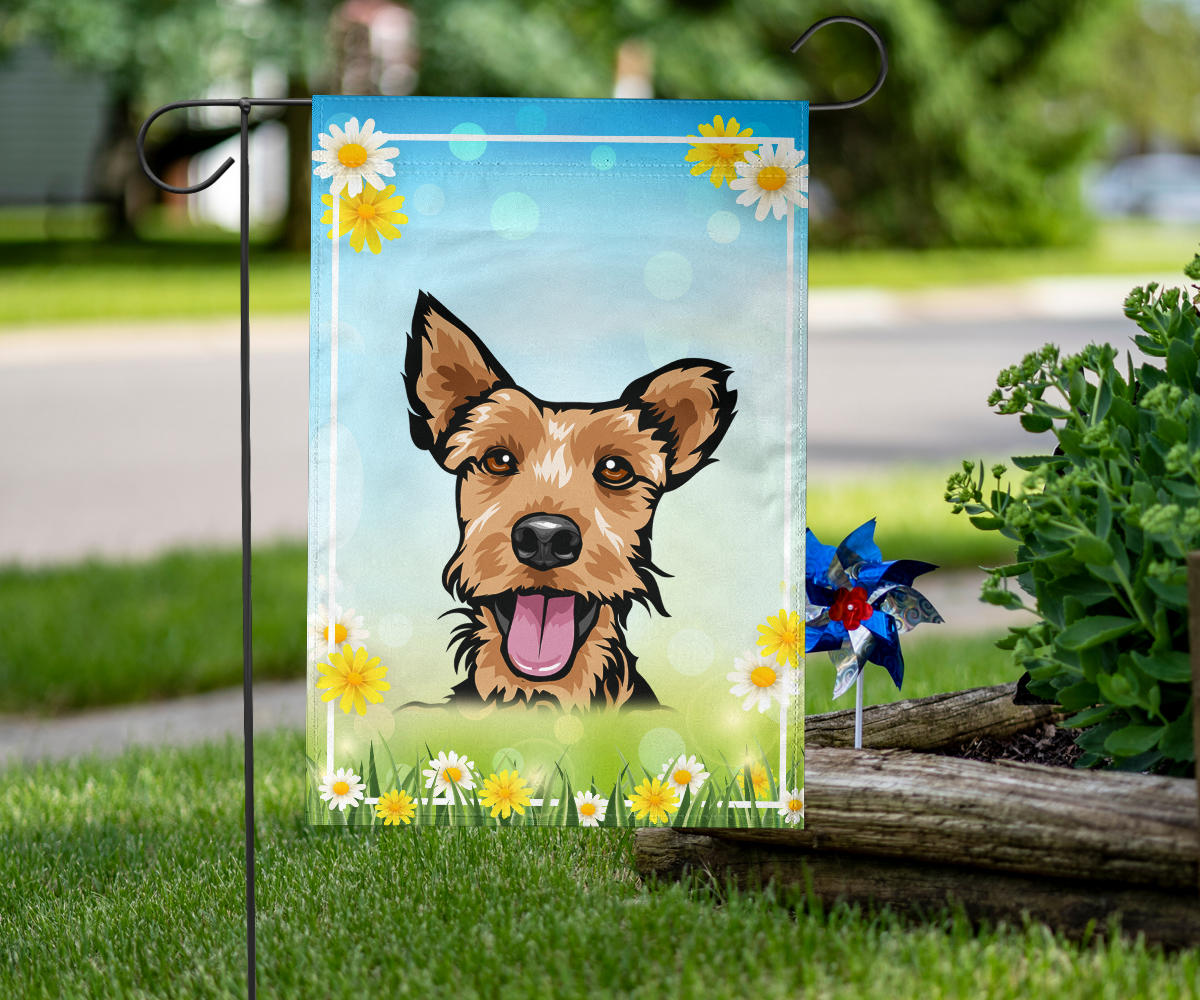 Welsh Terrier Design Spring and Summer Garden And House Flags - 2022 Collection