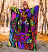 Saint Bernard Design Premium Fleece Blankets - Art by Cindy Sang - JillnJacks Exclusive