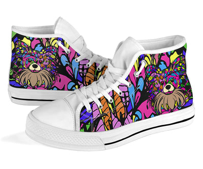 Papillon Design Canvas High Tops Shoes - Art By Cindy Sang - JillnJacks Exclusive