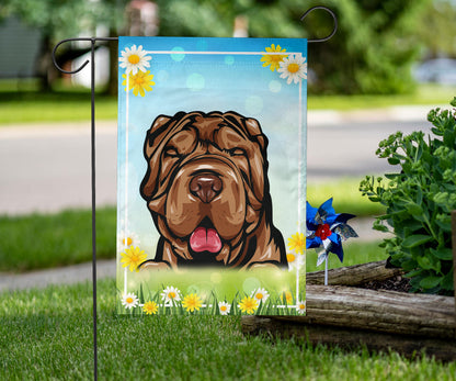 Shar Pei Design Spring and Summer Garden And House Flags - 2022 Collection
