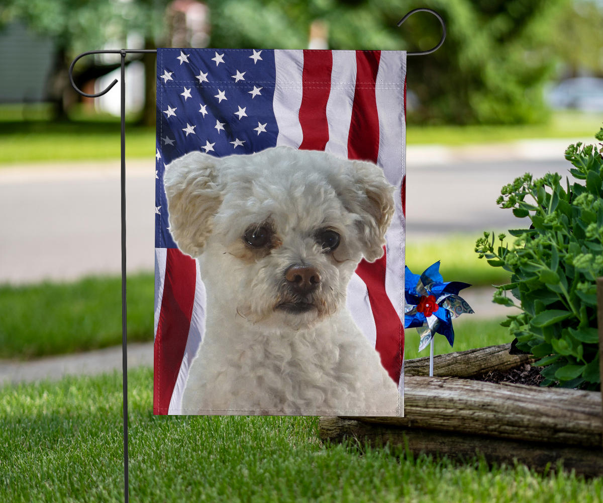 Maltipoo Dog Design Garden & House Flags - JillnJacks Exclusive