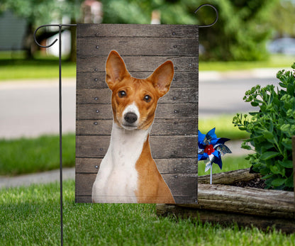 Basenji Dog Design Garden & House Flags - JillnJacks Exclusive