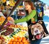 Pit Bull Design #6 - 3 Pack Grocery Bags - 2022 Collection