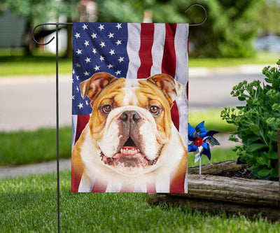 Bulldog Design Garden & House Flags - JillnJacks Exclusive
