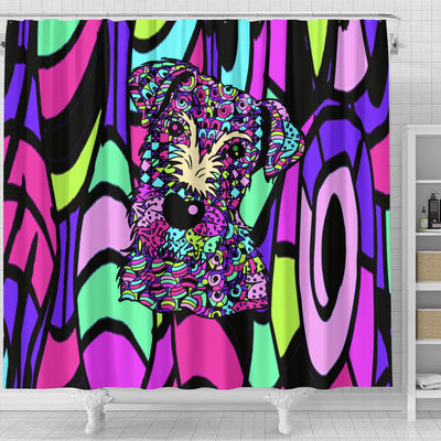 Airedale Terrier Design Shower Curtains - Art By Cindy Sang