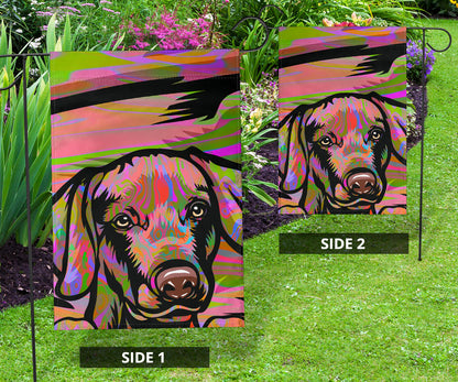 Weimaraner Design Garden and House Flags - Art by Cindy Sang - 2023 Collection