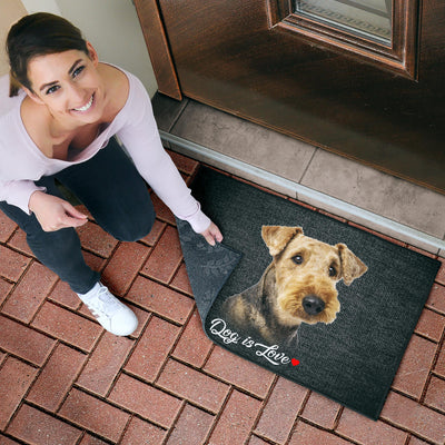 Airedale Terrier Design Premium Handcrafted Door Mats - JillnJacks Exclusive